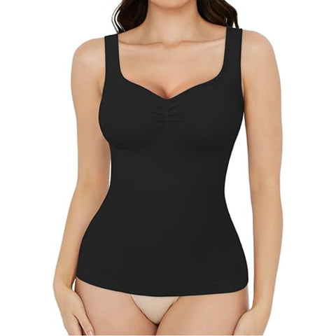 Dressionstore  Seamless Shaper Tank with Built-in Bra