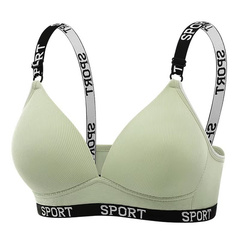 Plus-size Ring-free Style Padded Sports Bra