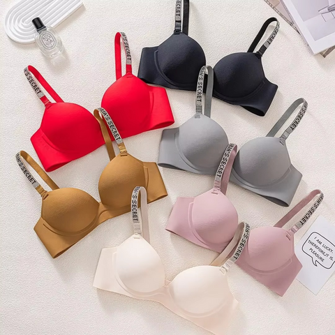 Invisible Ruched Wireless Seamless Padded Bra