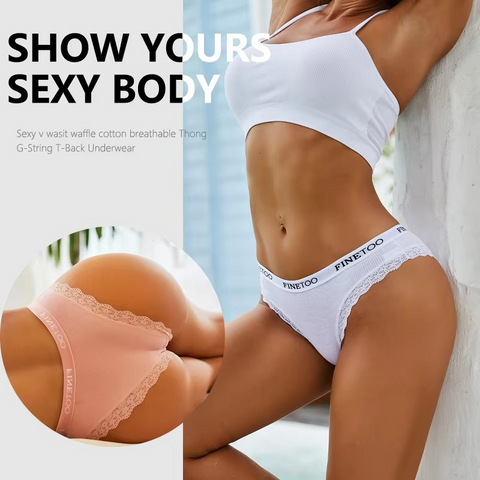 Seamless Cotton T Thong for Women