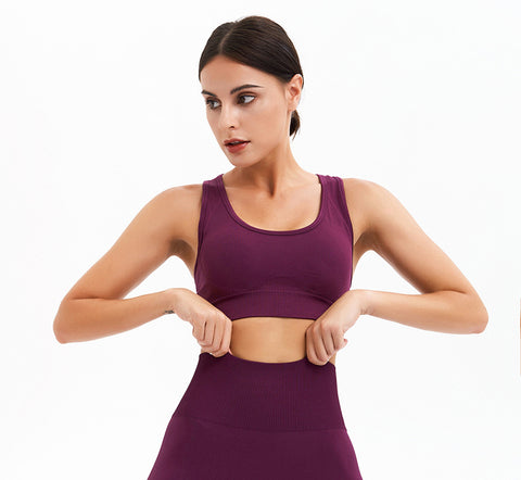 Women’s Push-Up Training Crop Top Sports Bra