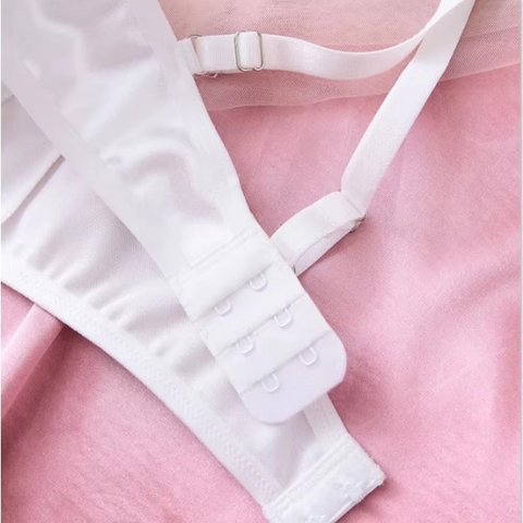 Tornova Sexy Women's Lace Sheer Embroidered Bra and Panty Set