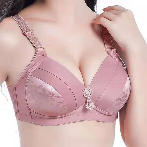 Milk Silk Ruched Wireless Padded Comfort Bra for Women