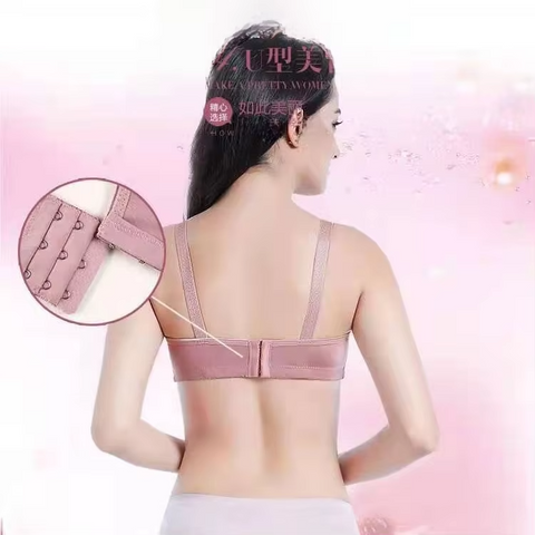 Milk Silk Ruched Wireless Padded Comfort Bra for Women