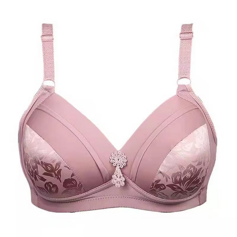 Milk Silk Ruched Wireless Padded Comfort Bra for Women