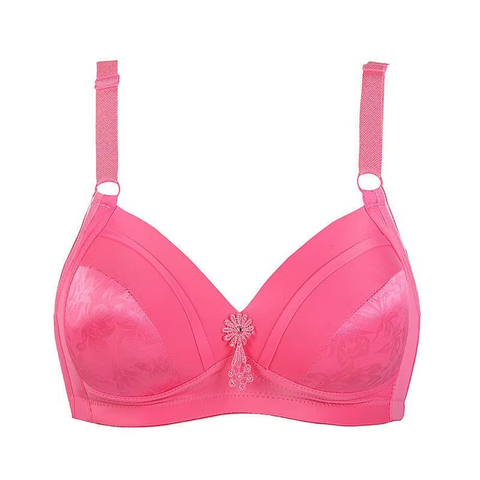 Milk Silk Ruched Wireless Padded Comfort Bra for Women