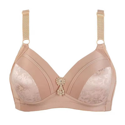 Milk Silk Ruched Wireless Padded Comfort Bra for Women