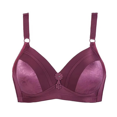 Milk Silk Ruched Wireless Padded Comfort Bra for Women