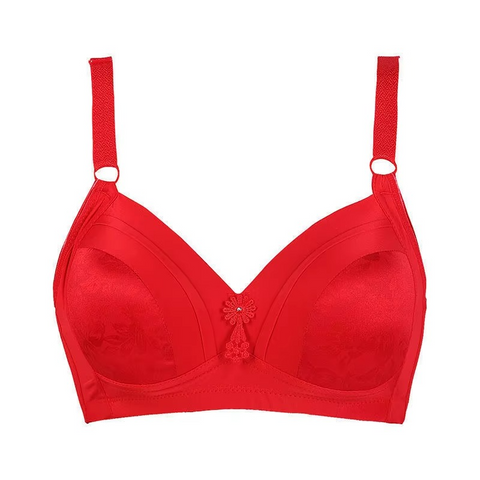Milk Silk Ruched Wireless Padded Comfort Bra for Women
