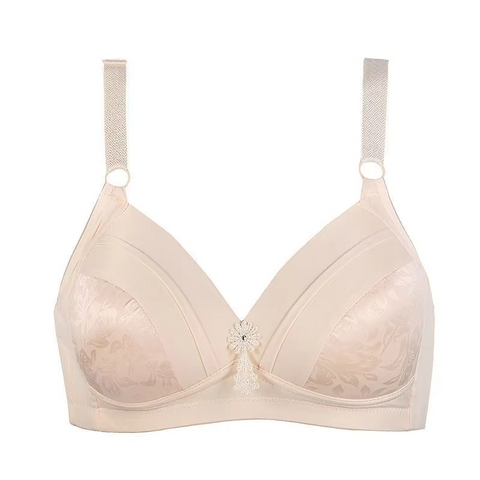 Milk Silk Ruched Wireless Padded Comfort Bra for Women