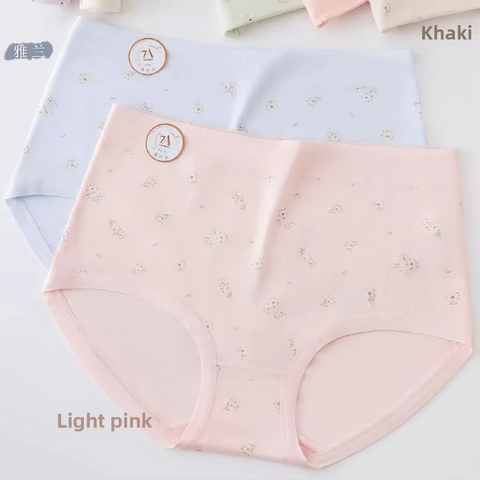High-Waisted Modal Plus Size Panty – Triangle Print