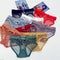 Openwork Mesh Fishnet Heart Metal Buckle Low Waist Underwear