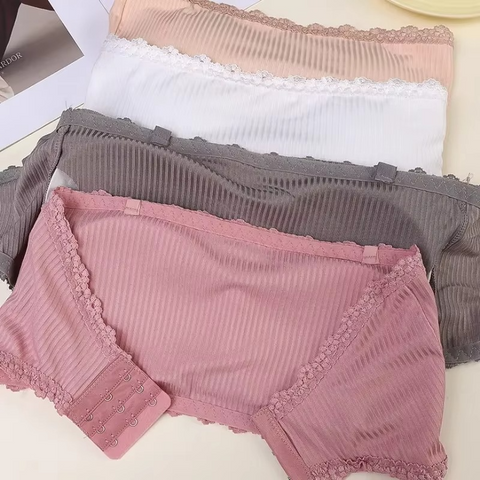 Seamless Bustier Strapless Bra with Hooks