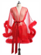 Glam Luxury See Through Mini Robe