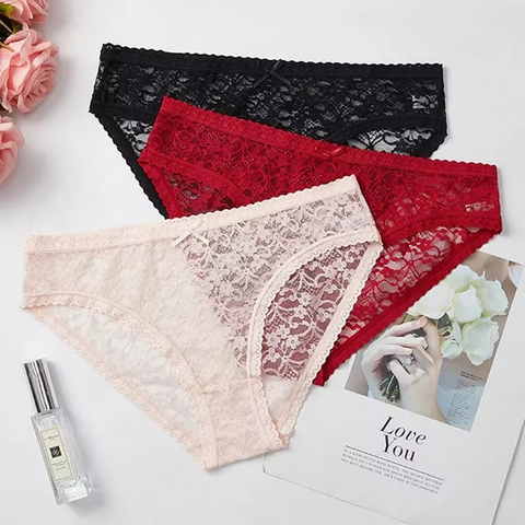 Flower Print Super Soft Summer Net Panty for Women