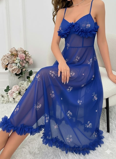 Dression Store Mesh Sheer Push‑Up Nighty
