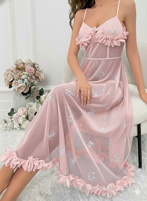 Dression Store Mesh Sheer Push‑Up Nighty