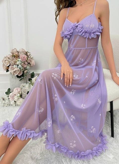 Dression Store Mesh Sheer Push‑Up Nighty