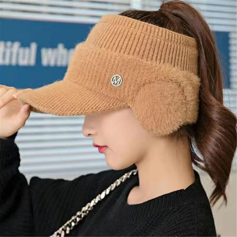 Winter Wool Empty Top Knitted Cap
