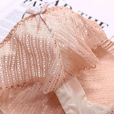 Dression's Sexy Lace Seamless Panties – Comfortable Polyester & Cotton Lingerie