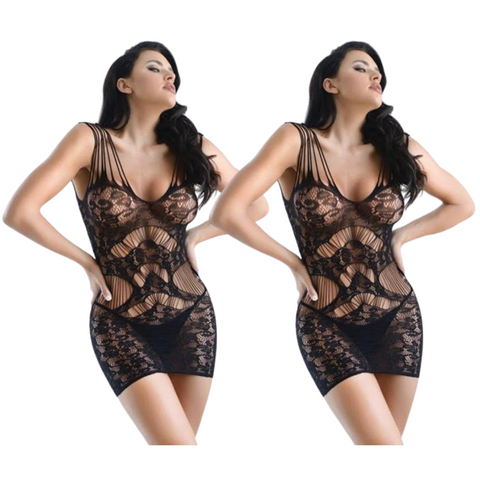 Pack of 2 Fishnet Half Body Stockings