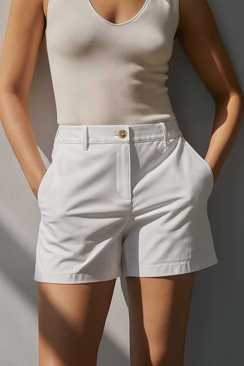 Cut Label Women Cotton Shorts