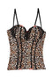 Animal Print Little Corset With G-String Panty