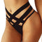 Black Imitation Ladies G-String Panty