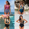 One-piece Swimsuit V-neck  Floral Swimsuit (Pre Order)