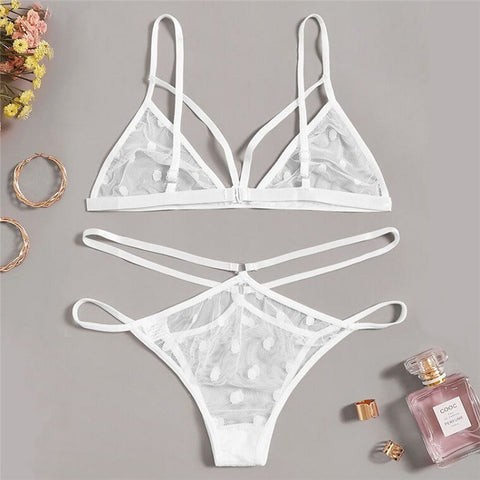 Three-point Lace Lingerie Set