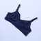 Galaxy Lace Comfortable Bra in Blue