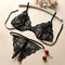 Lace Transparent Bra Panty Set