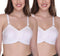 Women's Cotton Thin Lace Pattern Full Coverage Bra