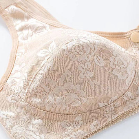 Wide Strap Front Open Nursing Bra