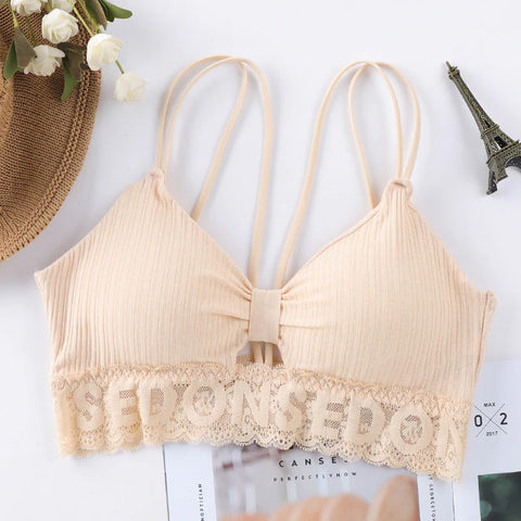 Elegant Padded Hole Bra