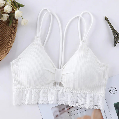 Elegant Padded Hole Bra