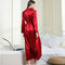 Red Silk Long Gown